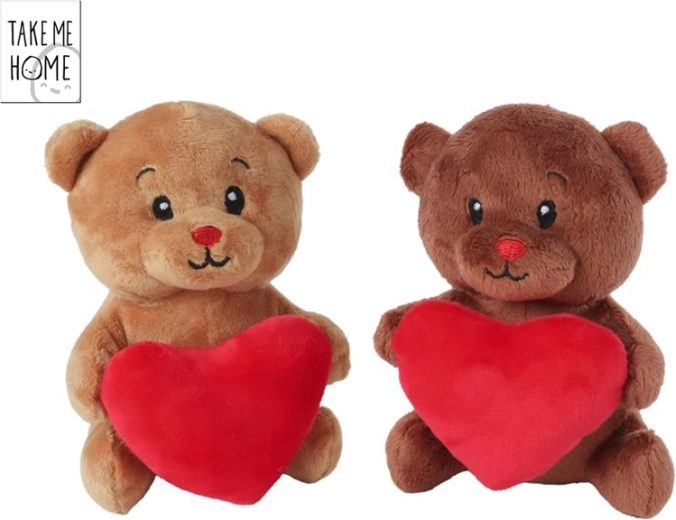 Plišasti medvedek s srčkom 15 cm Take Me Home