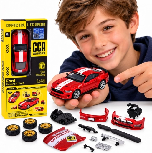 Licencirani kovinski model Ford Mustang GT 2018 s tuning kompletom v merilu 1:42