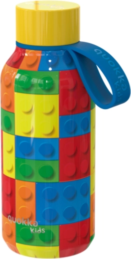 Termo steklenica iz nerjavečega jekla Quokka Kids solid color bricks z zanko, 330 ml
