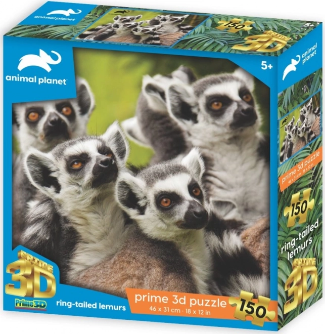 3D puzzle lemur – 150 koščkov