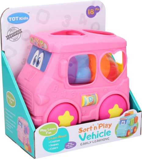 Bus shape sorter 16 cm