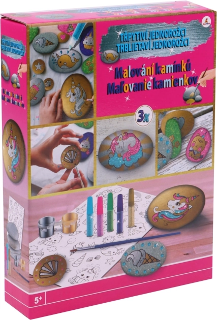 Slikanje na kamenčke – bleščeči samorog