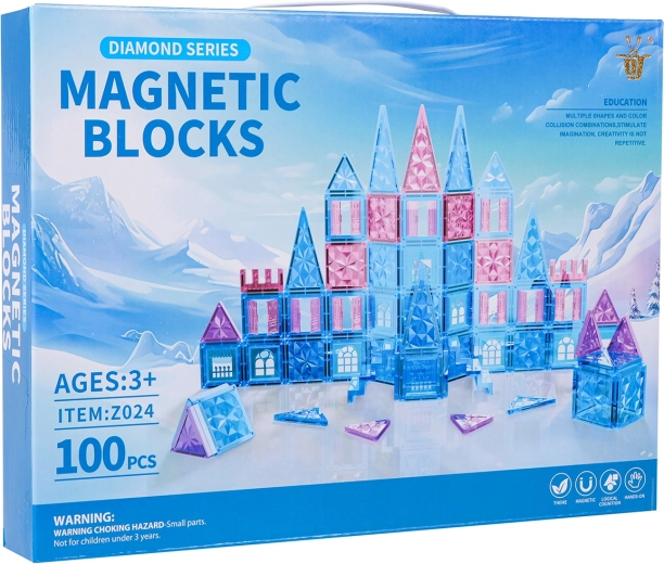 Magnetna sestavljanka ICE SNOW, 100 delov