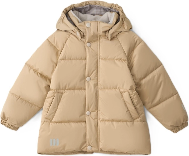 LEOKID zimska prešita jakna Leni Lark Beige, velikost 116