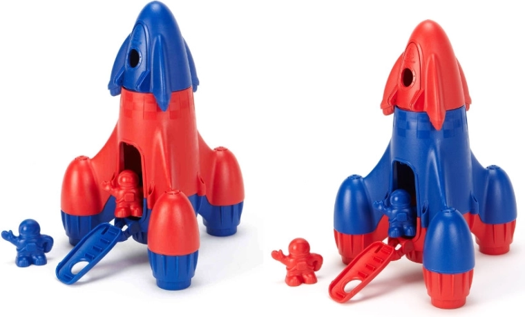 Green Toys rocket for kids made from recycled plastic