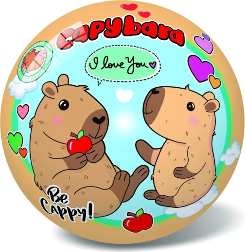 Žoga z motivom kapibare 14 cm