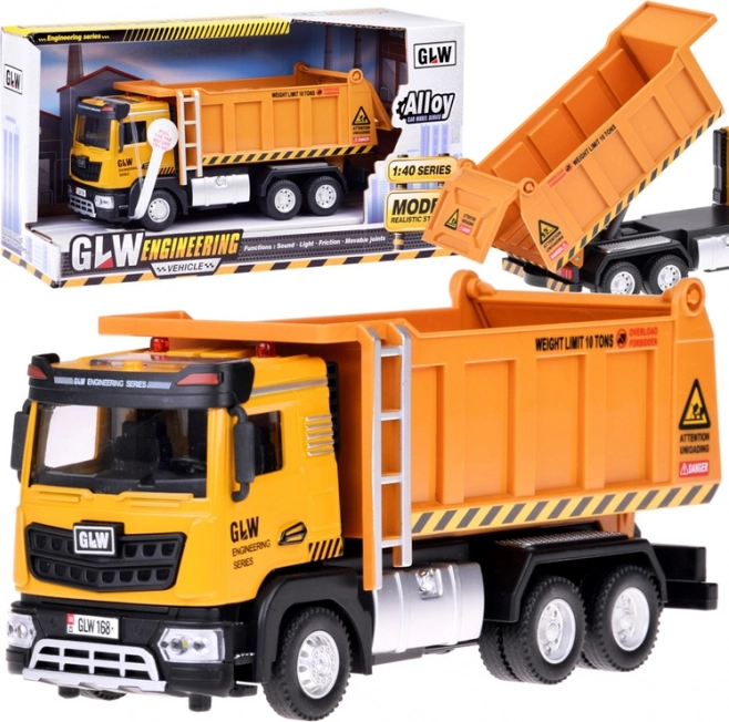 Otroški prekucnik s svetlobo in zvokom, kovinska karoserija, pull-back