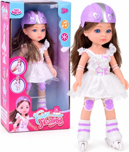 Interactive Doll on Roller Skates 35 cm