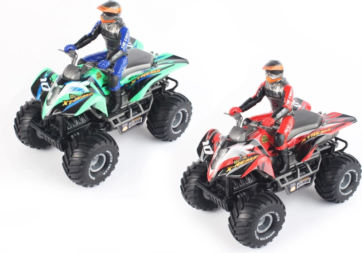 RC štirikolesnik s figurico na daljinsko upravljanje, 29 cm – 1 kos