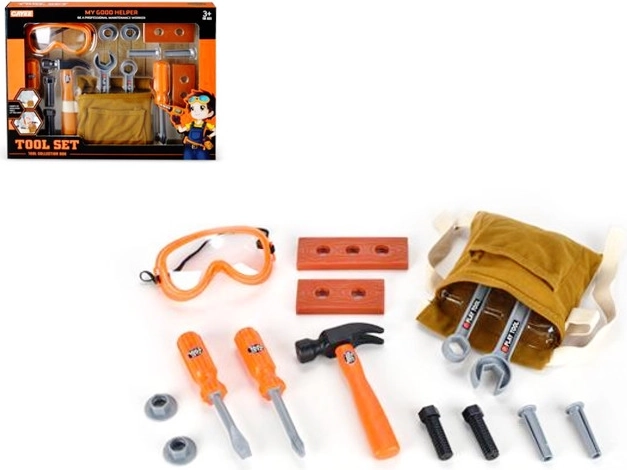 Komplet orodja z vrečko za male mojstre