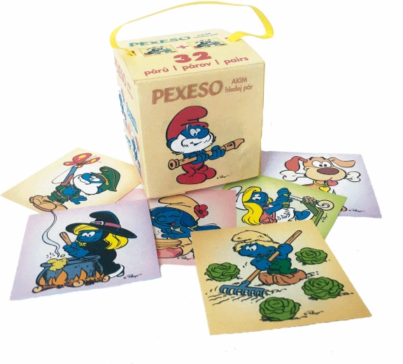 Pexeso Smrkci v papirnati škatlici