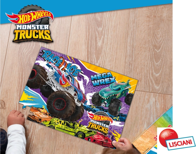 Hot Wheels sestavljanka z 48 koščki, 35 × 25 cm