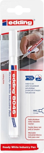 Permanentni bel označevalnik Edding 8046 Ready, pretisni omot