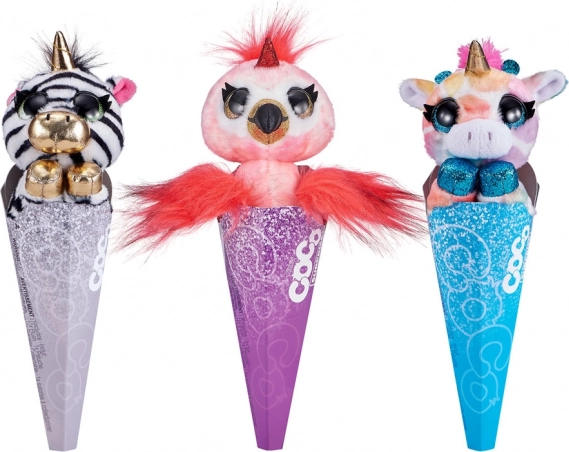 Coco Surprise Fantasy plišasta živalca s presenečenjem v kornetu