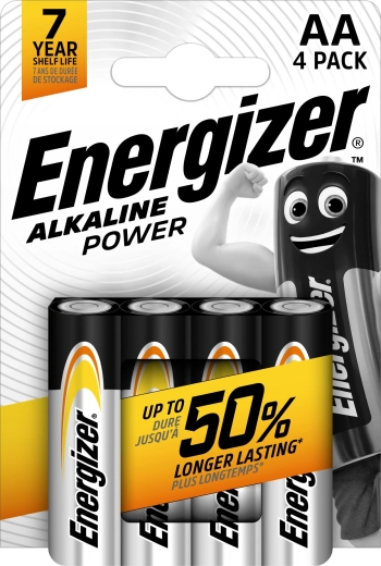 Energizer Alkaline Power AA LR6 alkalne baterije, 4 kosi