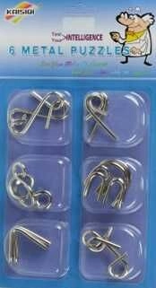 Set šestih kovinskih ugank