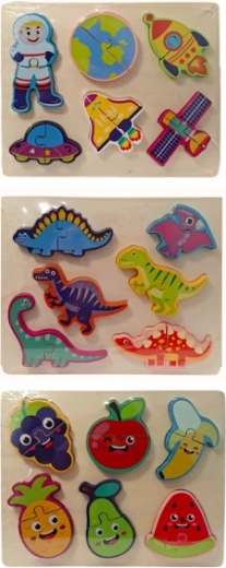 Lesene puzzle za otroke z živalmi in orodji