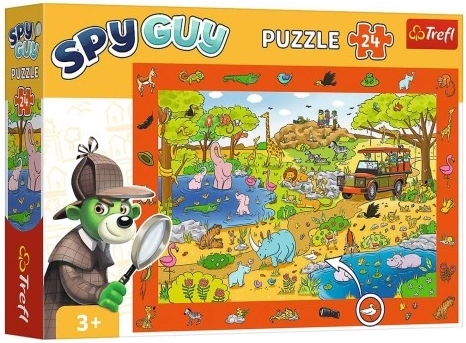 Opazovalne puzzle SPY GUY Safari, 24 koščkov