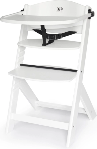 Kinderkraft jedilni stol Enock, bel