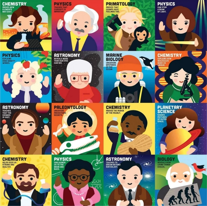 Kvadratne sestavljanke Mali znanstveniki 500 koščkov