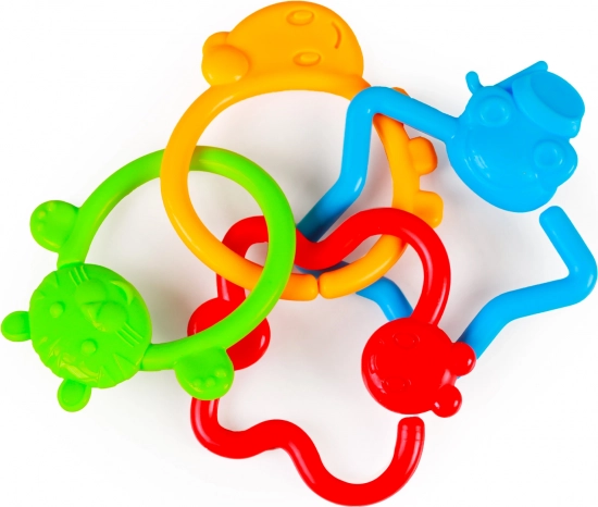 Ropotulja z živalskimi oblikami za dojenčke