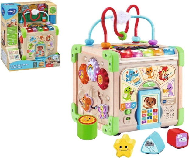 Lesena izobraževalna kocka VTech