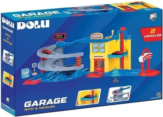 DOLU garage with slide and 2 cars