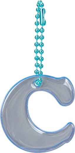Baagl odsevni obesek – črka C