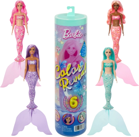Barbie Color Reveal presenečenje – morska deklica z dodatki
