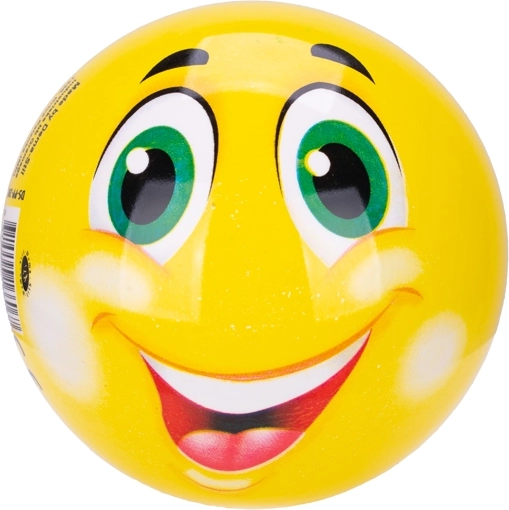 Barvasta žoga z veselim obrazom 13 cm
