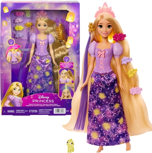 Disney Princess punčka Rapunzel s sijočimi lasmi