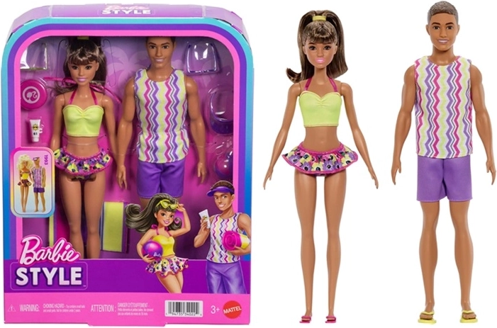 Barbie in Ken – komplet plažnih lutk z dodatki