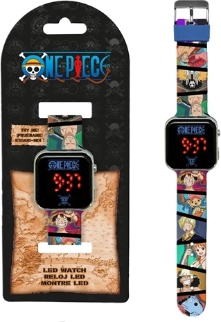 One Piece digitalna LED ura