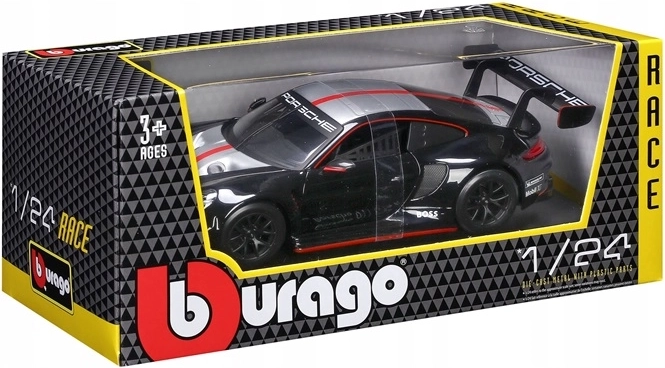 Bburago Porsche 911 GT3 racing Launch 1:24 črna