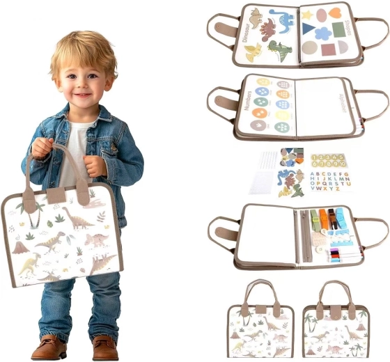 2Kids Toys senzorična busy knjiga Dinozavri