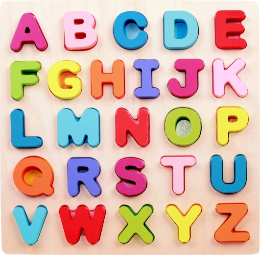 2Kids Toys lesena vstavljanka – abeceda