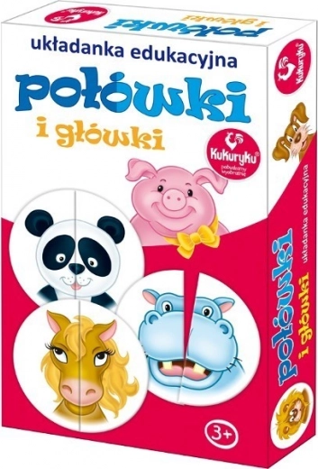 Vesela sestavljanka Połówki i główki za otroke