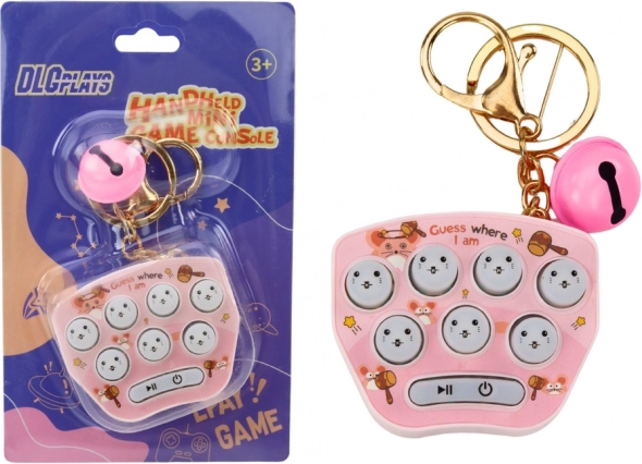 Elektronska žepna igra obesek Pop It rožnata