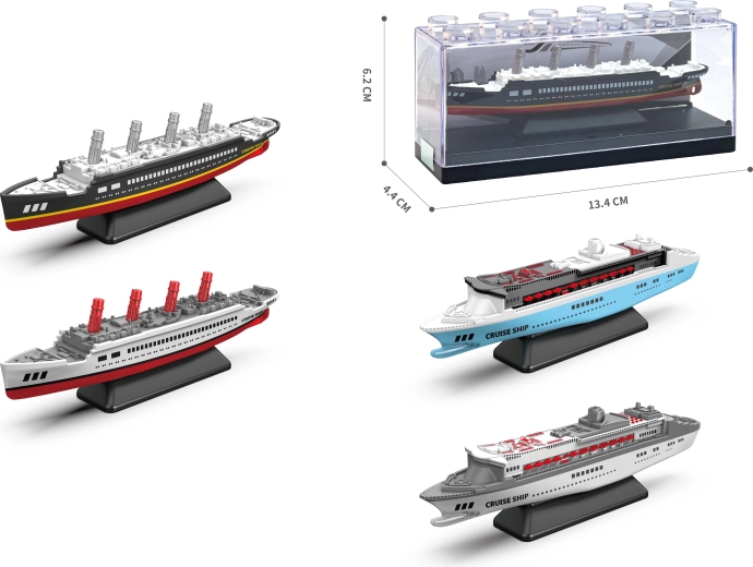 Kovinski model izletniške ladje 1:64 – različne barve