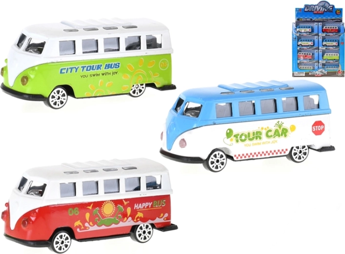 Kovinski mini avtobus 1:64 s prostim tekom