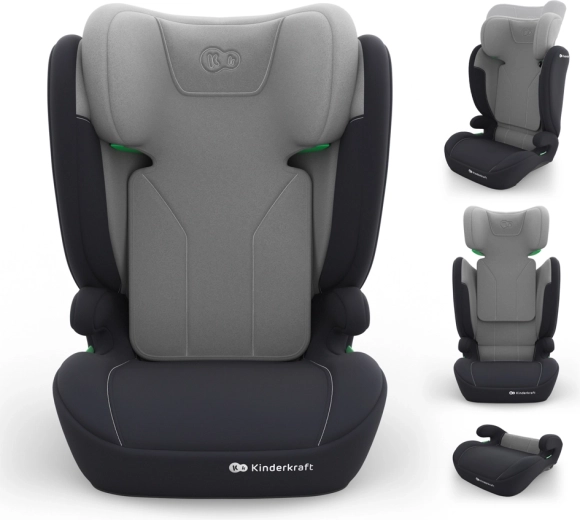 Kinderkraft avtosedež i-spark 2 plus i-size 100–150 cm siv