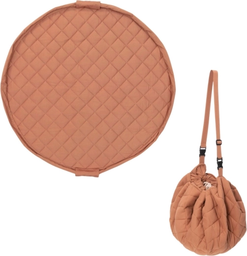 Play&Go Noomad soft organska igralna podloga in vreča za igrače tawny brown