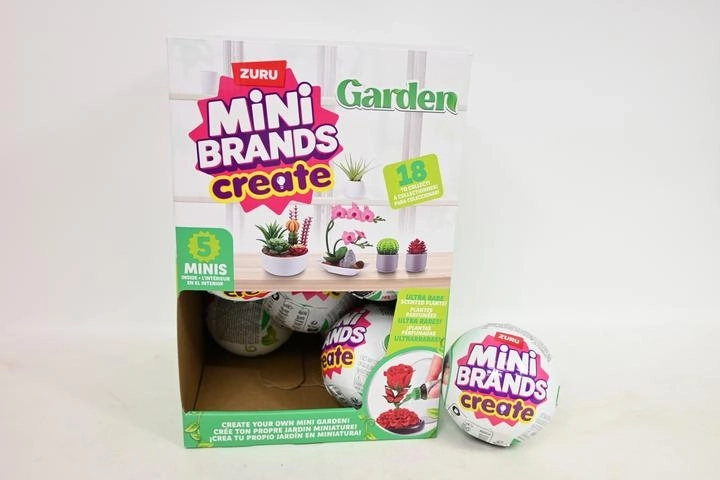 ZURU Mini Brands Create botanični vrt – kapsula z mini rastlinami