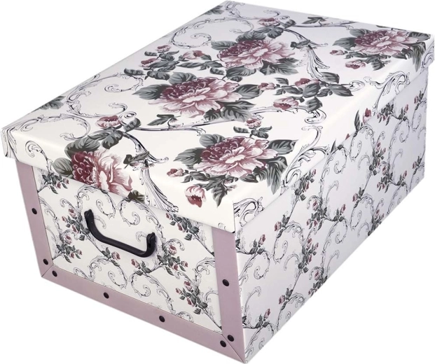 Kartonasta shranjevalna škatla MAXI barok antik