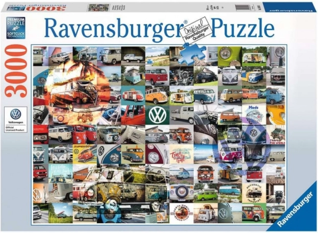 Ravensburger sestavljanka 3000 kosov – 99 trenutkov VW Campervan