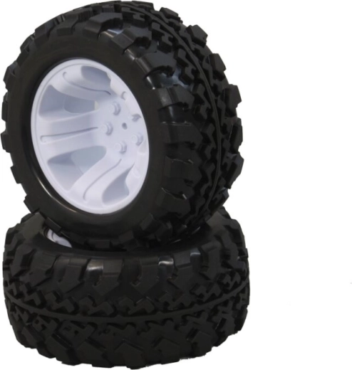Kolesa s pnevmatikami Tiger BL 1:10, bela