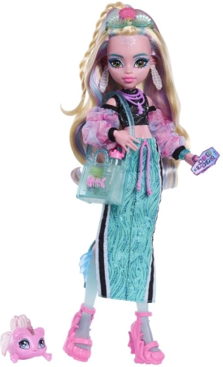 Monster High punčka Lagoona Blue z dodatki