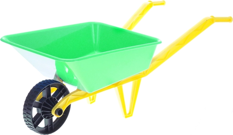 Otroški plastični samokolniček za pesek zelen 72 × 29 × 25 cm