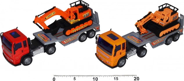 Vlačilec z gradbenim strojem na vztrajnik, 28 cm