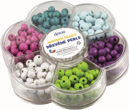 Detoa lesene perlice v cvetličnem paketu pastelne